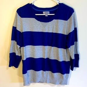 5/$25 JC Penny Women’s Striped Cashmere Blend Sweater